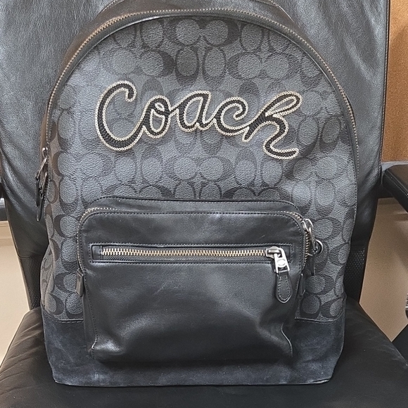 bristol small leather backpack black Fossil Women's Blaire Mini 1 front flap pocket CLO30 USA FLAG Fishing pole Colour:Barbed Wire Buddy Black White